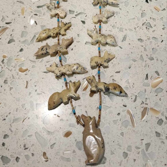 Native American Necklace / Earring Set - Picture 2 of 15